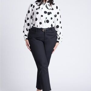 Eloquii Black Kady Ankle Pants, size 18 short, NWT